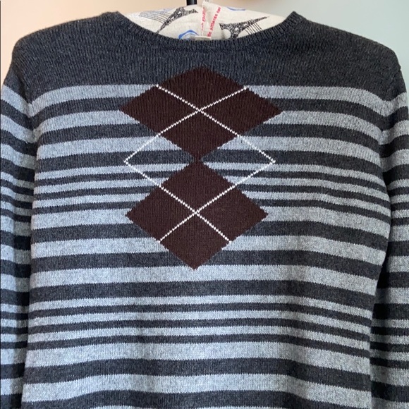 LANDS' END CANVAS
ARGYLE KNIT SWEATER - Picture 2 of 4